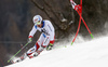 Carlo Janka of Switzerland skiing in the first run of the men giant slalom race of Audi FIS Alpine skiing World cup in Hinterstoder, Austria. Men giant slalom race of Audi FIS Alpine skiing World cup, was held on Hinterstoder, Austria, on Friday, 26th of February 2016.
