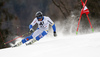 Andre Myhrer of Sweden skiing in the first run of the men giant slalom race of Audi FIS Alpine skiing World cup in Hinterstoder, Austria. Men giant slalom race of Audi FIS Alpine skiing World cup, was held on Hinterstoder, Austria, on Friday, 26th of February 2016.
