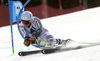 Dominik Schwaiger of Germany skiing in the first run of the men giant slalom race of Audi FIS Alpine skiing World cup in Hinterstoder, Austria. Men giant slalom race of Audi FIS Alpine skiing World cup, was held on Hinterstoder, Austria, on Friday, 26th of February 2016.
