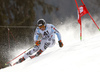 Benedikt Staubitzer of Germany skiing in the first run of the men giant slalom race of Audi FIS Alpine skiing World cup in Hinterstoder, Austria. Men giant slalom race of Audi FIS Alpine skiing World cup, was held on Hinterstoder, Austria, on Friday, 26th of February 2016.
