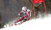 Henrik Kristoffersen of Norway skiing in the first run of the men giant slalom race of Audi FIS Alpine skiing World cup in Hinterstoder, Austria. Men giant slalom race of Audi FIS Alpine skiing World cup, was held on Hinterstoder, Austria, on Friday, 26th of February 2016.
