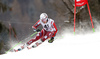 Henrik Kristoffersen of Norway skiing in the first run of the men giant slalom race of Audi FIS Alpine skiing World cup in Hinterstoder, Austria. Men giant slalom race of Audi FIS Alpine skiing World cup, was held on Hinterstoder, Austria, on Friday, 26th of February 2016.
