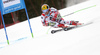 Marcel Hirscher of Austria skiing in the first run of the men giant slalom race of Audi FIS Alpine skiing World cup in Hinterstoder, Austria. Men giant slalom race of Audi FIS Alpine skiing World cup, was held on Hinterstoder, Austria, on Friday, 26th of February 2016.
