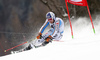 Fritz Dopfer of Germany skiing in the first run of the men giant slalom race of Audi FIS Alpine skiing World cup in Hinterstoder, Austria. Men giant slalom race of Audi FIS Alpine skiing World cup, was held on Hinterstoder, Austria, on Friday, 26th of February 2016.
