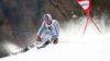 Fritz Dopfer of Germany skiing in the first run of the men giant slalom race of Audi FIS Alpine skiing World cup in Hinterstoder, Austria. Men giant slalom race of Audi FIS Alpine skiing World cup, was held on Hinterstoder, Austria, on Friday, 26th of February 2016.
