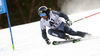 Marcus Sandell of Finland skiing in the first run of the men giant slalom race of Audi FIS Alpine skiing World cup in Hinterstoder, Austria. Men giant slalom race of Audi FIS Alpine skiing World cup, was held on Hinterstoder, Austria, on Friday, 26th of February 2016.
