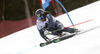 Marcus Sandell of Finland skiing in the first run of the men giant slalom race of Audi FIS Alpine skiing World cup in Hinterstoder, Austria. Men giant slalom race of Audi FIS Alpine skiing World cup, was held on Hinterstoder, Austria, on Friday, 26th of February 2016.
