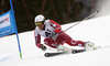 Kjetil Jansrud of Norway skiing in the first run of the men giant slalom race of Audi FIS Alpine skiing World cup in Hinterstoder, Austria. Men giant slalom race of Audi FIS Alpine skiing World cup, was held on Hinterstoder, Austria, on Friday, 26th of February 2016.
