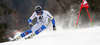 Andre Myhrer of Sweden skiing in the first run of the men giant slalom race of Audi FIS Alpine skiing World cup in Hinterstoder, Austria. Men giant slalom race of Audi FIS Alpine skiing World cup, was held on Hinterstoder, Austria, on Friday, 26th of February 2016.
