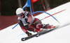 Filip Zubcic of Croatia skiing in the first run of the men giant slalom race of Audi FIS Alpine skiing World cup in Hinterstoder, Austria. Men giant slalom race of Audi FIS Alpine skiing World cup, was held on Hinterstoder, Austria, on Friday, 26th of February 2016.
