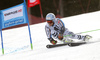 Dominik Schwaiger of Germany skiing in the first run of the men giant slalom race of Audi FIS Alpine skiing World cup in Hinterstoder, Austria. Men giant slalom race of Audi FIS Alpine skiing World cup, was held on Hinterstoder, Austria, on Friday, 26th of February 2016.
