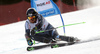 Samu Torsti of Finland skiing in the first run of the men giant slalom race of Audi FIS Alpine skiing World cup in Hinterstoder, Austria. Men giant slalom race of Audi FIS Alpine skiing World cup, was held on Hinterstoder, Austria, on Friday, 26th of February 2016.
