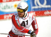 Kjetil Jansrud of Norway reacts in the finish of the second run of the men giant slalom race of Audi FIS Alpine skiing World cup in Hinterstoder, Austria. Men giant slalom race of Audi FIS Alpine skiing World cup, was held on Hinterstoder, Austria, on Friday, 26th of February 2016.
