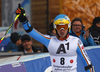 Sixth placed Felix Neureuther of Germany reacts in the finish of the second run of the men giant slalom race of Audi FIS Alpine skiing World cup in Hinterstoder, Austria. Men giant slalom race of Audi FIS Alpine skiing World cup, was held on Hinterstoder, Austria, on Friday, 26th of February 2016.
