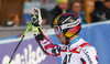 Second placed Marcel Hirscher of Austria reacts in the finish of the second run of the men giant slalom race of Audi FIS Alpine skiing World cup in Hinterstoder, Austria. Men giant slalom race of Audi FIS Alpine skiing World cup, was held on Hinterstoder, Austria, on Friday, 26th of February 2016.
