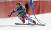 Third placed Marcel Hirscher of Austria skiing in the men super-g race of Audi FIS Alpine skiing World cup in Hinterstoder, Austria. Men super-g race of Audi FIS Alpine skiing World cup, was held on Hinterstoder, Austria, on Saturday, 27th of February 2016.
