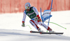 Fifth placed Carlo Janka of Switzerland skiing in the men super-g race of Audi FIS Alpine skiing World cup in Hinterstoder, Austria. Men super-g race of Audi FIS Alpine skiing World cup, was held on Hinterstoder, Austria, on Saturday, 27th of February 2016.
