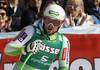 Second placed Bostjan Kline of Slovenia reacts in the finish of the men super-g race of Audi FIS Alpine skiing World cup in Hinterstoder, Austria. Men super-g race of Audi FIS Alpine skiing World cup, was held on Hinterstoder, Austria, on Saturday, 27th of February 2016.
