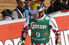 Third placed Marcel Hirscher of Austria reacts in the finish of the men super-g race of Audi FIS Alpine skiing World cup in Hinterstoder, Austria. Men super-g race of Audi FIS Alpine skiing World cup, was held on Hinterstoder, Austria, on Saturday, 27th of February 2016.
