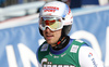 Fifth placed Carlo Janka of Switzerland reacts in the finish of the men super-g race of Audi FIS Alpine skiing World cup in Hinterstoder, Austria. Men super-g race of Audi FIS Alpine skiing World cup, was held on Hinterstoder, Austria, on Saturday, 27th of February 2016.
