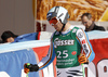 Andreas Sander of Germany reacts in the finish of the men super-g race of Audi FIS Alpine skiing World cup in Hinterstoder, Austria. Men super-g race of Audi FIS Alpine skiing World cup, was held on Hinterstoder, Austria, on Saturday, 27th of February 2016.
