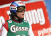 Fernando Schmed of Switzerland reacts in the finish of the men super-g race of Audi FIS Alpine skiing World cup in Hinterstoder, Austria. Men super-g race of Audi FIS Alpine skiing World cup, was held on Hinterstoder, Austria, on Saturday, 27th of February 2016.
