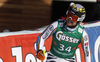 Klaus Brandner of Germany reacts in the finish of the men super-g race of Audi FIS Alpine skiing World cup in Hinterstoder, Austria. Men super-g race of Audi FIS Alpine skiing World cup, was held on Hinterstoder, Austria, on Saturday, 27th of February 2016.
