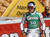 Thomas Dressen of Germany reacts in the finish of the men super-g race of Audi FIS Alpine skiing World cup in Hinterstoder, Austria. Men super-g race of Audi FIS Alpine skiing World cup, was held on Hinterstoder, Austria, on Saturday, 27th of February 2016.
