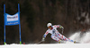 Victor Muffat-Jeandet of France skiing in the first run of the men giant slalom race of Audi FIS Alpine skiing World cup in Hinterstoder, Austria. Men giant slalom race of Audi FIS Alpine skiing World cup, was held in Hinterstoder, Austria, on Sunday, 28th of February 2016.
