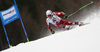 Henrik Kristoffersen of Norway skiing in the first run of the men giant slalom race of Audi FIS Alpine skiing World cup in Hinterstoder, Austria. Men giant slalom race of Audi FIS Alpine skiing World cup, was held in Hinterstoder, Austria, on Sunday, 28th of February 2016.
