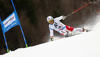 Gino Caviezel of Switzerland skiing in the first run of the men giant slalom race of Audi FIS Alpine skiing World cup in Hinterstoder, Austria. Men giant slalom race of Audi FIS Alpine skiing World cup, was held in Hinterstoder, Austria, on Sunday, 28th of February 2016.
