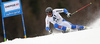 Andre Myhrer of Sweden skiing in the first run of the men giant slalom race of Audi FIS Alpine skiing World cup in Hinterstoder, Austria. Men giant slalom race of Audi FIS Alpine skiing World cup, was held in Hinterstoder, Austria, on Sunday, 28th of February 2016.
