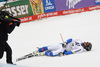 Andre Myhrer of Sweden reacts in finish of the second run of the men giant slalom race of Audi FIS Alpine skiing World cup in Hinterstoder, Austria. Men giant slalom race of Audi FIS Alpine skiing World cup, was held in Hinterstoder, Austria, on Sunday, 28th of February 2016.
