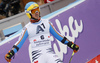 Sixth placed Felix Neureuther of Germany reacts in finish of the second run of the men giant slalom race of Audi FIS Alpine skiing World cup in Hinterstoder, Austria. Men giant slalom race of Audi FIS Alpine skiing World cup, was held in Hinterstoder, Austria, on Sunday, 28th of February 2016.
