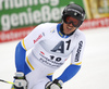 Andre Myhrer of Sweden reacts in finish of the second run of the men giant slalom race of Audi FIS Alpine skiing World cup in Hinterstoder, Austria. Men giant slalom race of Audi FIS Alpine skiing World cup, was held in Hinterstoder, Austria, on Sunday, 28th of February 2016.
