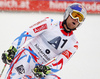 Alexis Pinturault of France reacts in finish of the second run of the men giant slalom race of Audi FIS Alpine skiing World cup in Hinterstoder, Austria. Men giant slalom race of Audi FIS Alpine skiing World cup, was held in Hinterstoder, Austria, on Sunday, 28th of February 2016.
