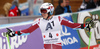 Henrik Kristoffersen of Norway reacts in finish of the second run of the men giant slalom race of Audi FIS Alpine skiing World cup in Hinterstoder, Austria. Men giant slalom race of Audi FIS Alpine skiing World cup, was held in Hinterstoder, Austria, on Sunday, 28th of February 2016.
