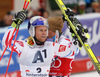 Alexis Pinturault of France reacts in finish of the second run of the men giant slalom race of Audi FIS Alpine skiing World cup in Hinterstoder, Austria. Men giant slalom race of Audi FIS Alpine skiing World cup, was held in Hinterstoder, Austria, on Sunday, 28th of February 2016.
