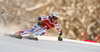 Victor Muffat-Jeandet of France skiing in the first run of the men giant slalom race of Audi FIS Alpine skiing World cup in Kranjska Gora, Slovenia. Men giant slalom race of Audi FIS Alpine skiing World cup, was held in Kranjska Gora, Slovenia, on Friday, 4th of March 2016.
