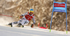 Felix Neureuther of Germany skiing in the first run of the men giant slalom race of Audi FIS Alpine skiing World cup in Kranjska Gora, Slovenia. Men giant slalom race of Audi FIS Alpine skiing World cup, was held in Kranjska Gora, Slovenia, on Friday, 4th of March 2016.
