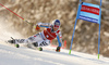 Fritz Dopfer of Germany skiing in the first run of the men giant slalom race of Audi FIS Alpine skiing World cup in Kranjska Gora, Slovenia. Men giant slalom race of Audi FIS Alpine skiing World cup, was held in Kranjska Gora, Slovenia, on Friday, 4th of March 2016.

