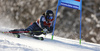 Marcus Sandell of Finland skiing in the first run of the men giant slalom race of Audi FIS Alpine skiing World cup in Kranjska Gora, Slovenia. Men giant slalom race of Audi FIS Alpine skiing World cup, was held in Kranjska Gora, Slovenia, on Friday, 4th of March 2016.
