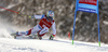 Gino Caviezel of Switzerland skiing in the first run of the men giant slalom race of Audi FIS Alpine skiing World cup in Kranjska Gora, Slovenia. Men giant slalom race of Audi FIS Alpine skiing World cup, was held in Kranjska Gora, Slovenia, on Friday, 4th of March 2016.
