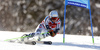 Dominik Schwaiger of Germany skiing in the first run of the men giant slalom race of Audi FIS Alpine skiing World cup in Kranjska Gora, Slovenia. Men giant slalom race of Audi FIS Alpine skiing World cup, was held in Kranjska Gora, Slovenia, on Friday, 4th of March 2016.

