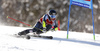 Eemeli Pirinen of Finland skiing in the first run of the men giant slalom race of Audi FIS Alpine skiing World cup in Kranjska Gora, Slovenia. Men giant slalom race of Audi FIS Alpine skiing World cup, was held in Kranjska Gora, Slovenia, on Friday, 4th of March 2016.
