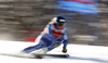 Axel William Patricksson of Norway skiing in the first run of the men giant slalom race of Audi FIS Alpine skiing World cup in Kranjska Gora, Slovenia. Men giant slalom race of Audi FIS Alpine skiing World cup, was held in Kranjska Gora, Slovenia, on Friday, 4th of March 2016.
