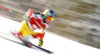 Trevor Philp of Canada skiing in the first run of the men giant slalom race of Audi FIS Alpine skiing World cup in Kranjska Gora, Slovenia. Men giant slalom race of Audi FIS Alpine skiing World cup, was held in Kranjska Gora, Slovenia, on Friday, 4th of March 2016.
