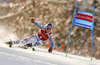 Fritz Dopfer of Germany skiing in the first run of the men giant slalom race of Audi FIS Alpine skiing World cup in Kranjska Gora, Slovenia. Men giant slalom race of Audi FIS Alpine skiing World cup, was held in Kranjska Gora, Slovenia, on Friday, 4th of March 2016.
