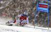 Gino Caviezel of Switzerland skiing in the first run of the men giant slalom race of Audi FIS Alpine skiing World cup in Kranjska Gora, Slovenia. Men giant slalom race of Audi FIS Alpine skiing World cup, was held in Kranjska Gora, Slovenia, on Friday, 4th of March 2016.
