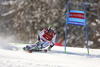 Justin Murisier of Switzerland skiing in the first run of the men giant slalom race of Audi FIS Alpine skiing World cup in Kranjska Gora, Slovenia. Men giant slalom race of Audi FIS Alpine skiing World cup, was held in Kranjska Gora, Slovenia, on Friday, 4th of March 2016.
